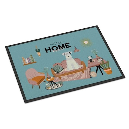 Carolines Treasures Carolines Treasures CK7898JMAT 24 x 36 in. White Miniature Schnauzer Sweet Home Indoor or Outdoor Mat CK7898JMAT